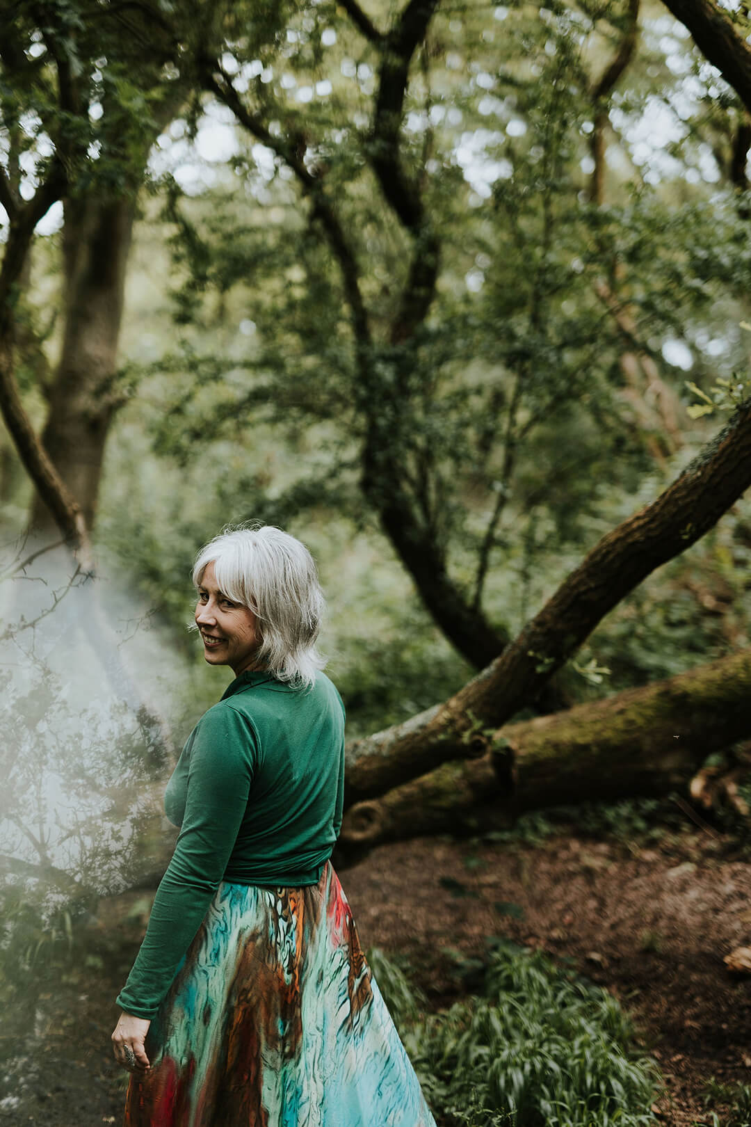 Maren van Leeuwe in het bos